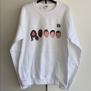 Fab five sweatshirt with bonus jvn button